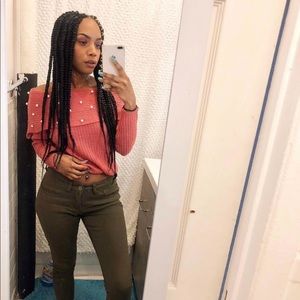 Pearled Knit Sweater